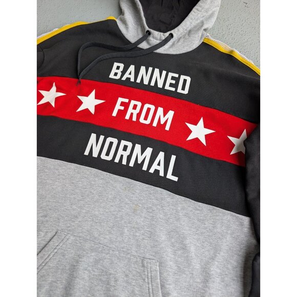 adidas ORIGINALS Rita Ora Banned From Normal LION HOODIE size S-M oversize women - Picture 4 of 7